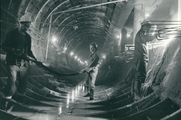 Budapest, M3 metró, építés, bélyegkép