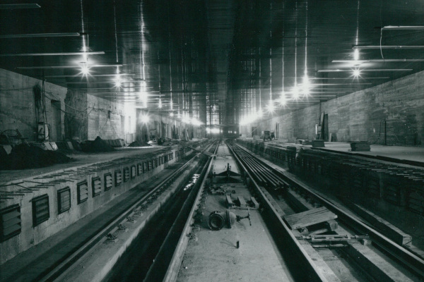Budapest, M3 metró, építés, bélyegkép
