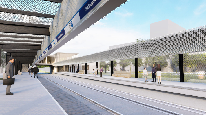 Budapest, M3 metró, Óceánárok utca, látványterv, bélyegkép