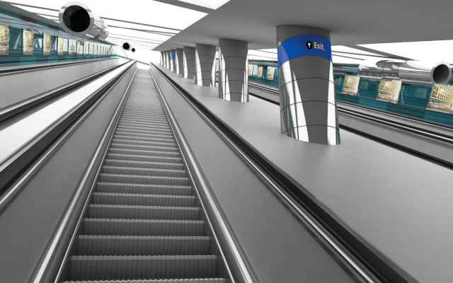 Budapest, M3 metró, Corvin-negyed, Auth Design látványterv, bélyegkép