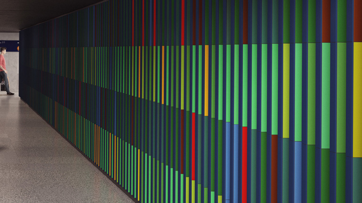 Budapest, M3 metró, Ecseri út, látványterv, bélyegkép