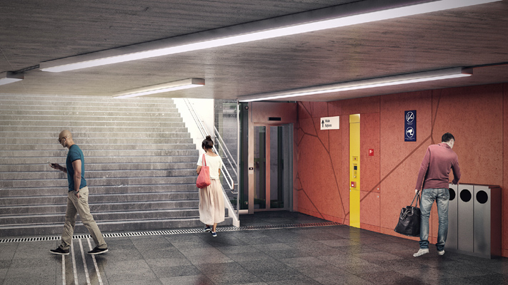 Budapest, M3 metró, Határ út, látványterv, bélyegkép