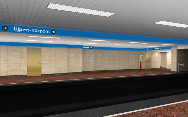 Budapest, M3 metró, Népliget, Auth Design látványterv, bélyegkép