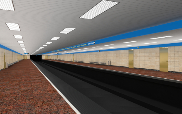 Budapest, M3 metró, Népliget, Auth Design látványterv, bélyegkép