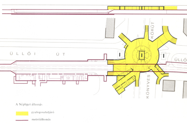Budapest, M3 metró, Népliget, helyszínrajz, bélyegkép