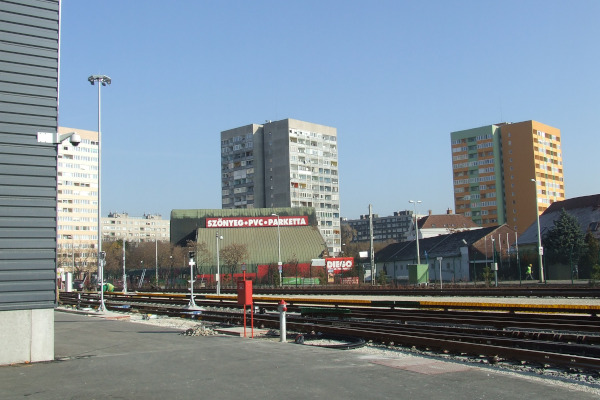 Budapest, M4 metró, járműtelep, bélyegkép