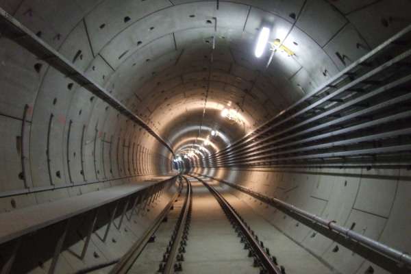 Budapest, M4 metró, alagút, bélyegkép