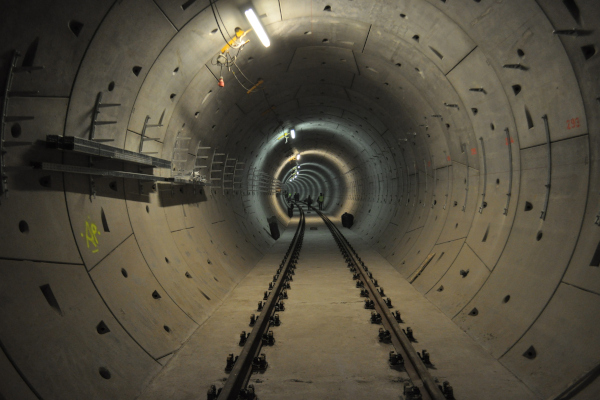 Budapest, M4 metró, alagút, bélyegkép
