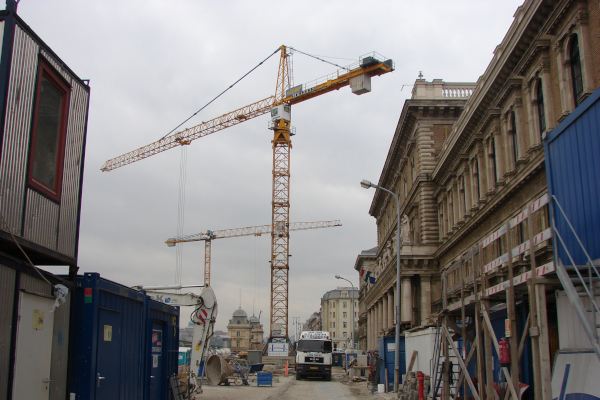 Budapest, M4 metró, Fővám tér, bélyegkép