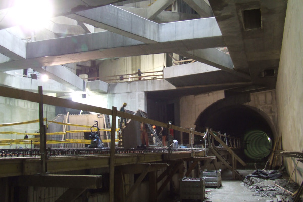 Budapest, M4 metró, Fővám tér, bélyegkép