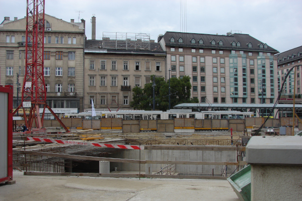 Budapest, M4 metró, Kálvin tér, bélyegkép