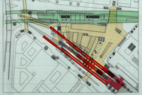 Budapest, M4 metró, Keleti pályaudvar, helyszínrajz, bélyegkép