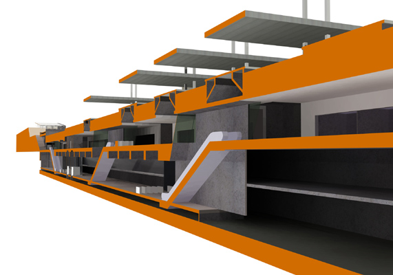 Budapest, M4 metró, Kelenföld vasútállomás, Palatium Stúdió látványterv, bélyegkép