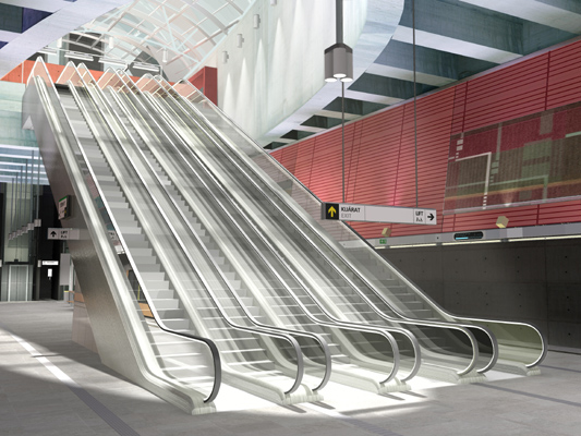 Budapest, M4 metró, Bikás park, Palatium Stúdió látványterv, bélyegkép