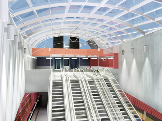 Budapest, M4 metró, Bikás park, Palatium Stúdió látványterv, bélyegkép