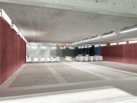 Budapest, M4 metró, Bikás park, Palatium Stúdió látványterv, bélyegkép