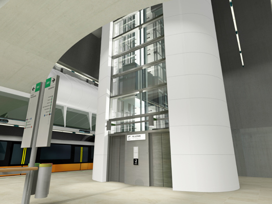 Budapest, M4 metró, Kálvin tér, Palatium Stúdió látványterv, bélyegkép