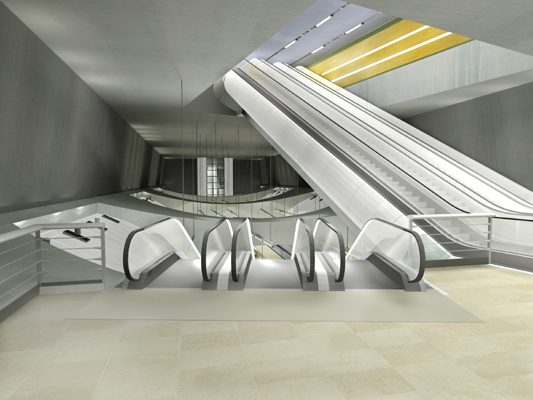 Budapest, M4 metró, Kálvin tér, Palatium Stúdió látványterv, bélyegkép