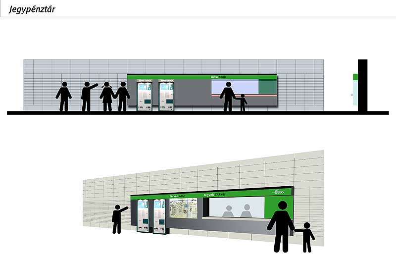Budapest, M4 metró, Palatium Stúdió, látványterv, bélyegkép