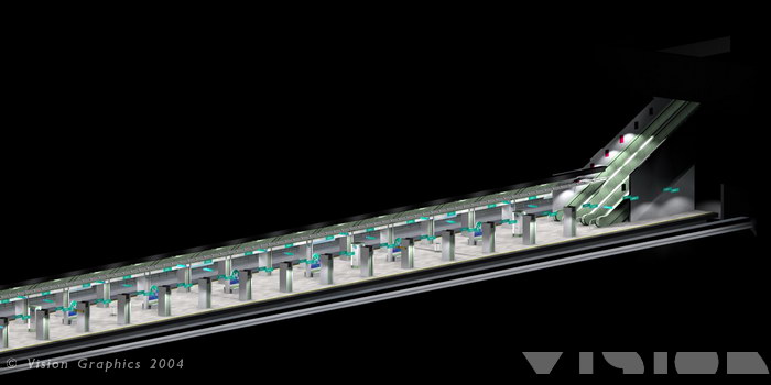 Budapest, M4 metró, Vision Graphics, láványterv, bélyegkép