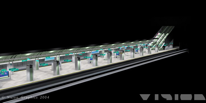 Budapest, M4 metró, Vision Graphics, láványterv, bélyegkép