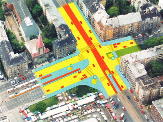 Budapest, M4 metró, Újbuda-központ, DBR látványterv, bélyegkép