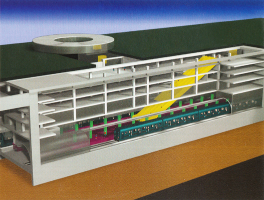 Budapest, M4 metró, Móricz Zsigmond körtér, DBR látványterv, bélyegkép