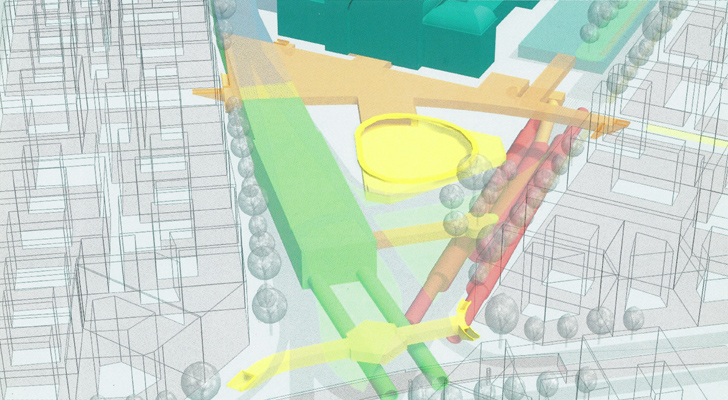 Budapest, M4 metró, Keleti pályaudvar, DBR látványterv, bélyegkép