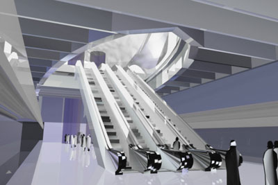 Budapest, M4 metró, Bikás park, RTL, látványterv, bélyegkép