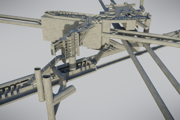 Budapest, M5 metró, Kálvin tér, 3d grafika, bélyegkép