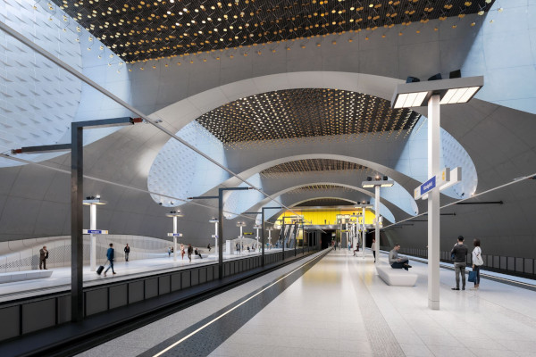 Budapest, M5 metró, Közvágóhíd, látványterv, bélyegkép