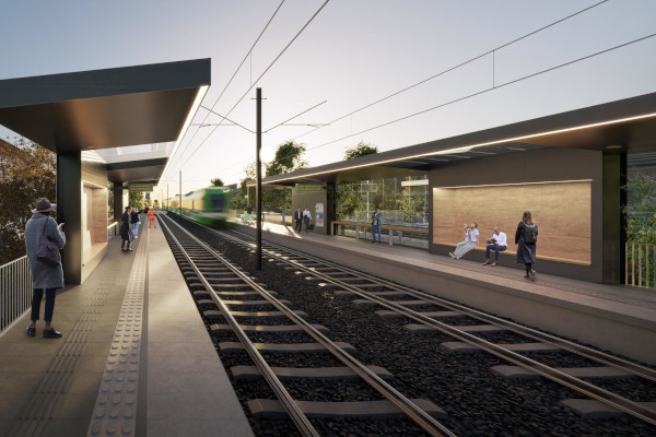 Budapest, M5 metró, Soroksár, Hősök tere, látványterv, bélyegkép