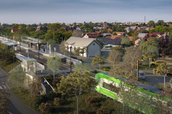 Budapest, M5 metró, Szigetszentmiklós, látványterv, bélyegkép