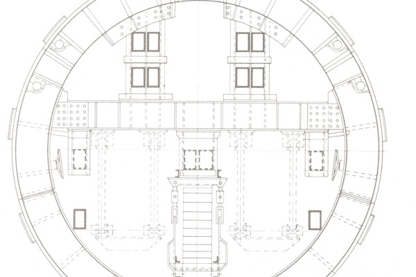 Budapest, metróépítés, fúrópajzs, bélyegkép