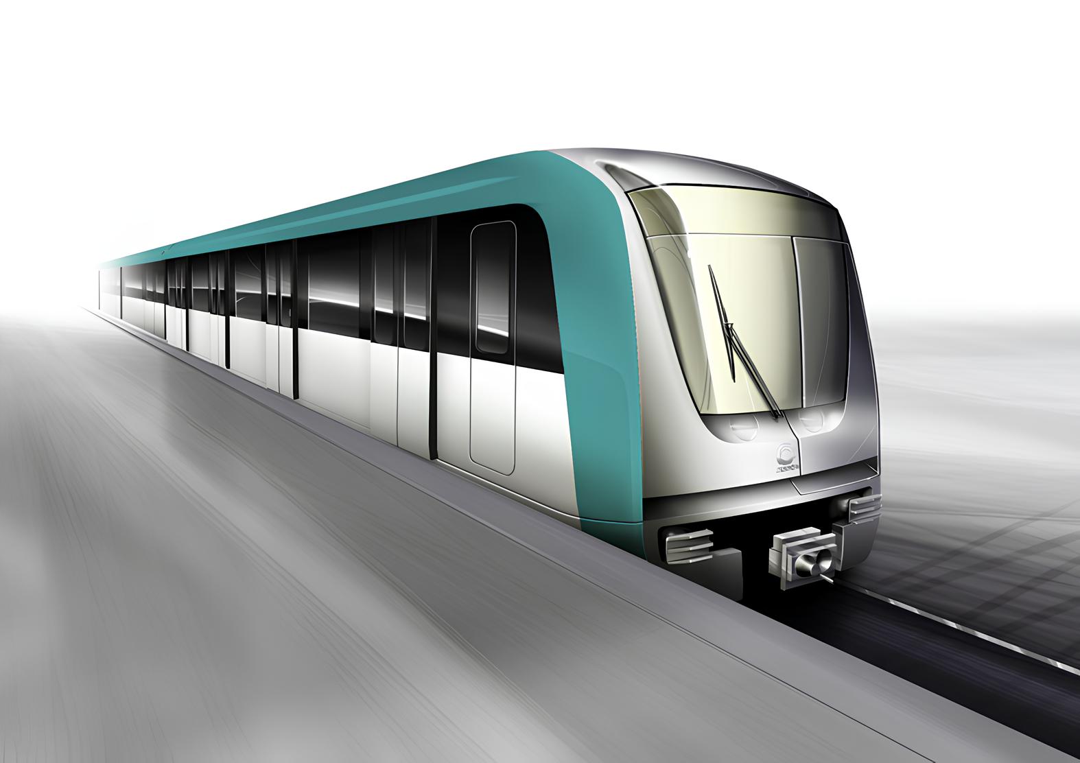 Budapest, Alstom METROPOLIS metró jármű látványterv, bélyegkép