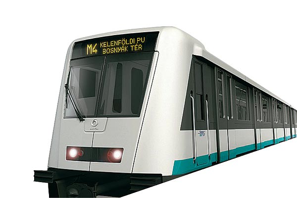 Budapest, Alstom METROPOLIS metró jármű látványterv, bélyegkép