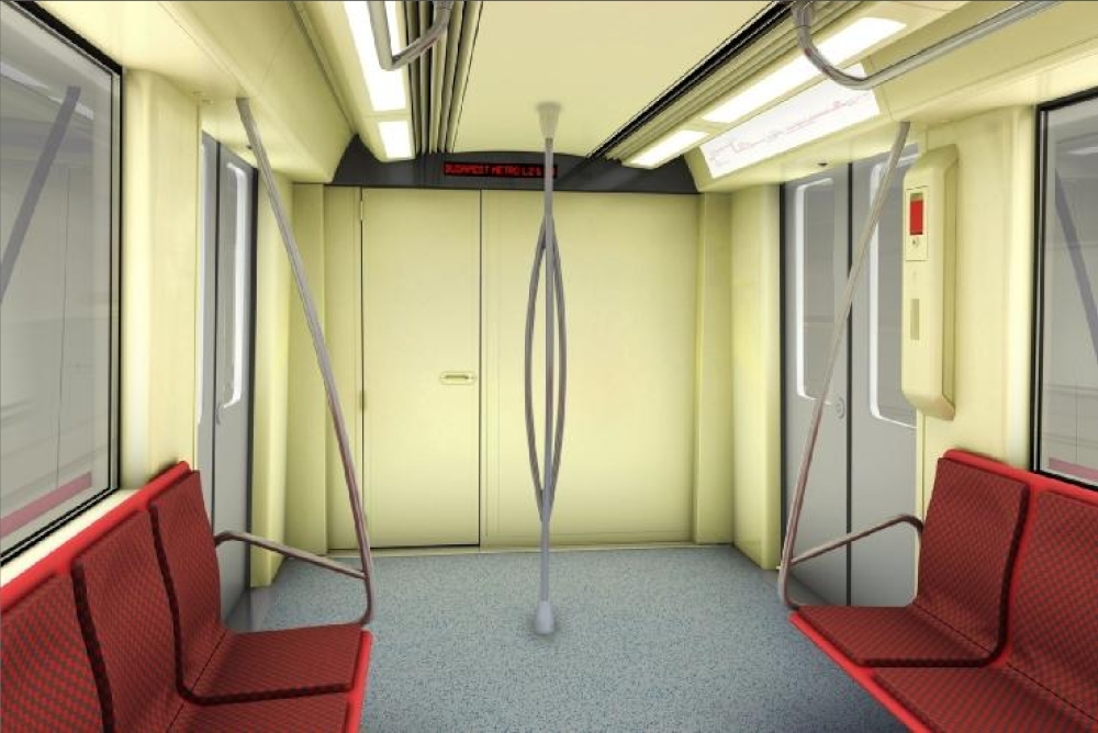 Budapest, Alstom METROPOLIS metró jármű látványterv, bélyegkép