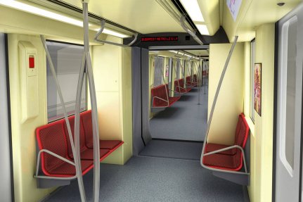 Budapest, Alstom METROPOLIS metró jármű látványterv, bélyegkép