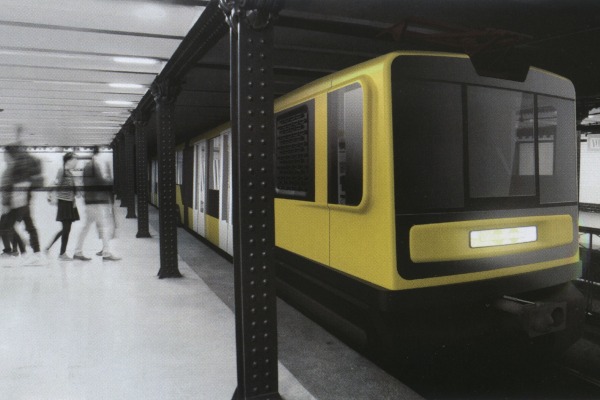 Budapest, M1 metró, tervezett jármű látványterv, Molnár Ádám
