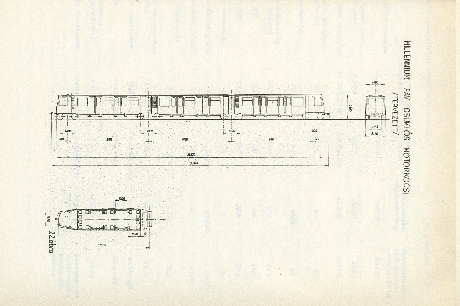 Budapest, Ganz FAV jármű, jellegrajz