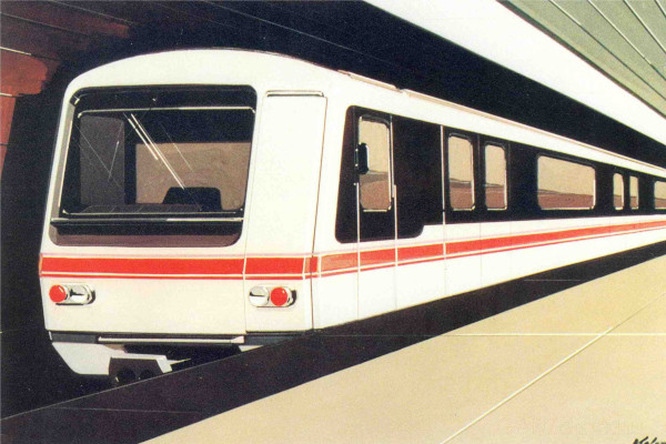 Budapest, Ganz-Hunslet G2, prototípus metró jármű, bélyegkép