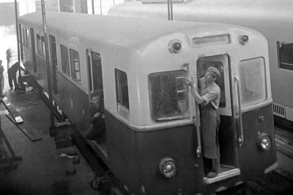 Budapest, Ganz P, prototípus metró jármű, bélyegkép