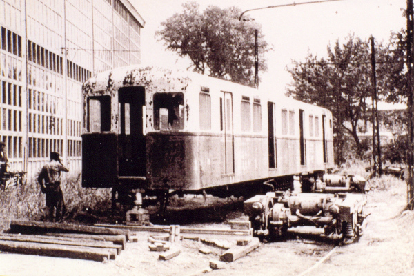 Budapest, Ganz P, prototípus metró jármű, bélyegkép