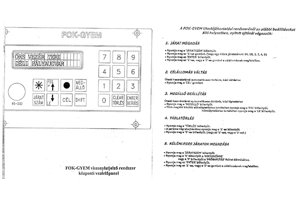Budapest, Metrowagonmash EvA jármű, kezelési segédlet