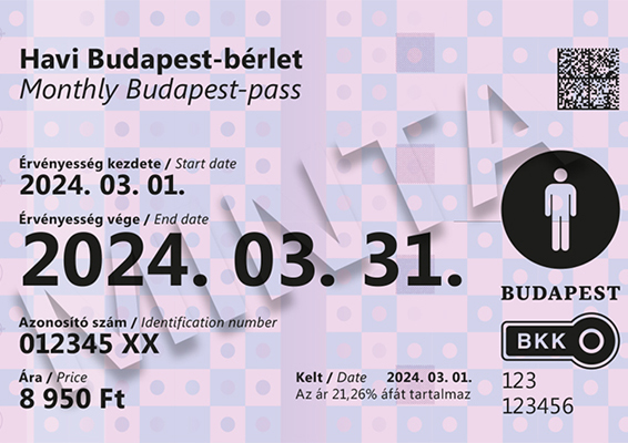 Budapest bérlet bélyegkép