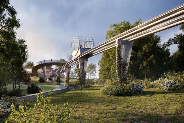 Gellérthegyi sikló, látványterv, bélyegkép