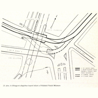 Budapest, M1 metró, Deák Ferenc tér, átépített szakasz, múzeum, térkép