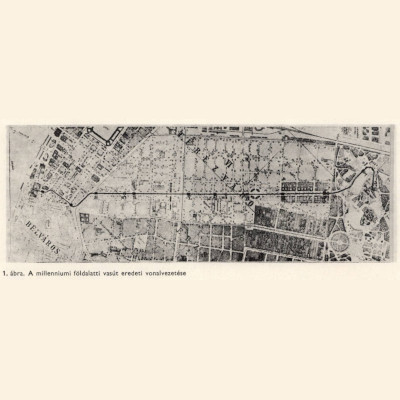 Budapest, M1 metró, térkép