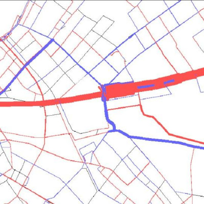 Budapest, M2 metró, H8-, H9 HÉV összekötése, térkép