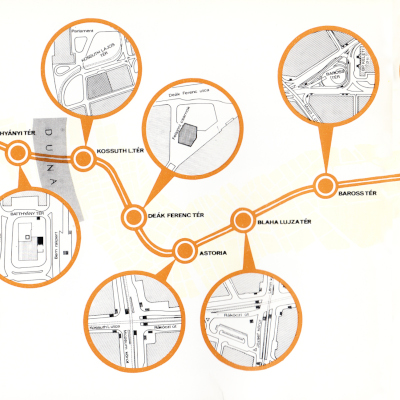Budapest, M2 metró, térkép